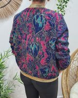 Bombers femme fuchsia vert doré Palmira