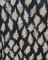 Bombers femme noir feuilles écrues à pois taupes