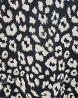 Bombers femme noir léopard beige liseré brillant