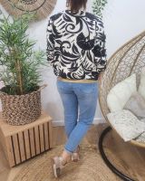 Bombers femme noir et écru Fabiola