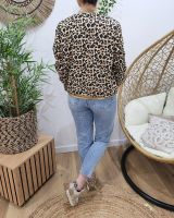 Bombers femme beige léopard camel et noir