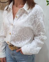 Veste femme fine courte écrue dentelle