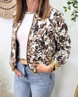 Bombers femme beige et marron Adélinde