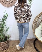 Bombers femme beige et marron Adélinde