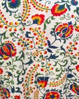 Bombers femme beige fleurs multicolores Inti