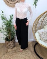 Pantalon femme fluide noir Aricia