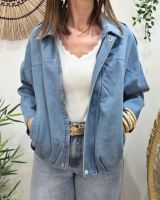 Veste femme bombers en jean Iria