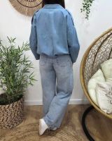 Veste femme bombers en jean Iria