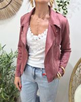 Perfecto femme fin suédine bois de rose