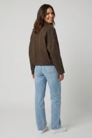 Veste femme bombers marron choco coupe vent
