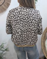 Bombers femme léopard marron et beige Fedora