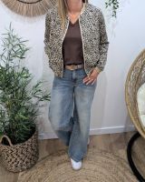 Bombers femme léopard beige et camel Gioia