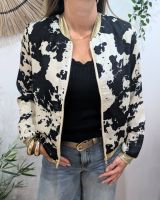 Bombers femme noir et beige Novella