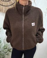 Veste polaire femme marron choco zippée La vie est belle