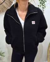 Veste polaire femme noire zippée La vie est belle
