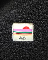 Veste polaire femme noire zippée La vie est belle