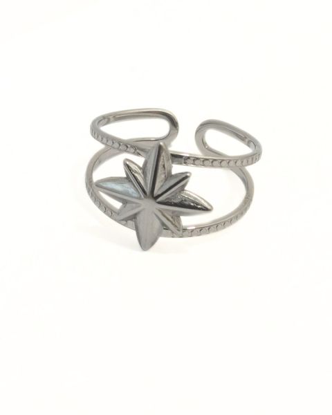 Bague femme acier argenté Rasmine
