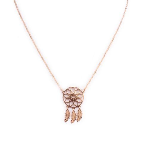 Collier MILE MILA acier doré attrape rêves