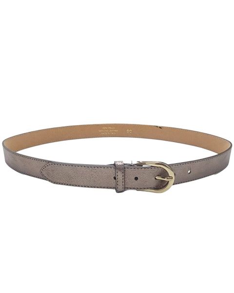 Ceinture femme bronze cuir boucle dorée Vega