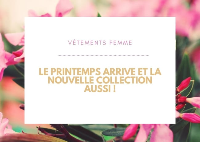 La nouvelle collection n'attend plus que vous !